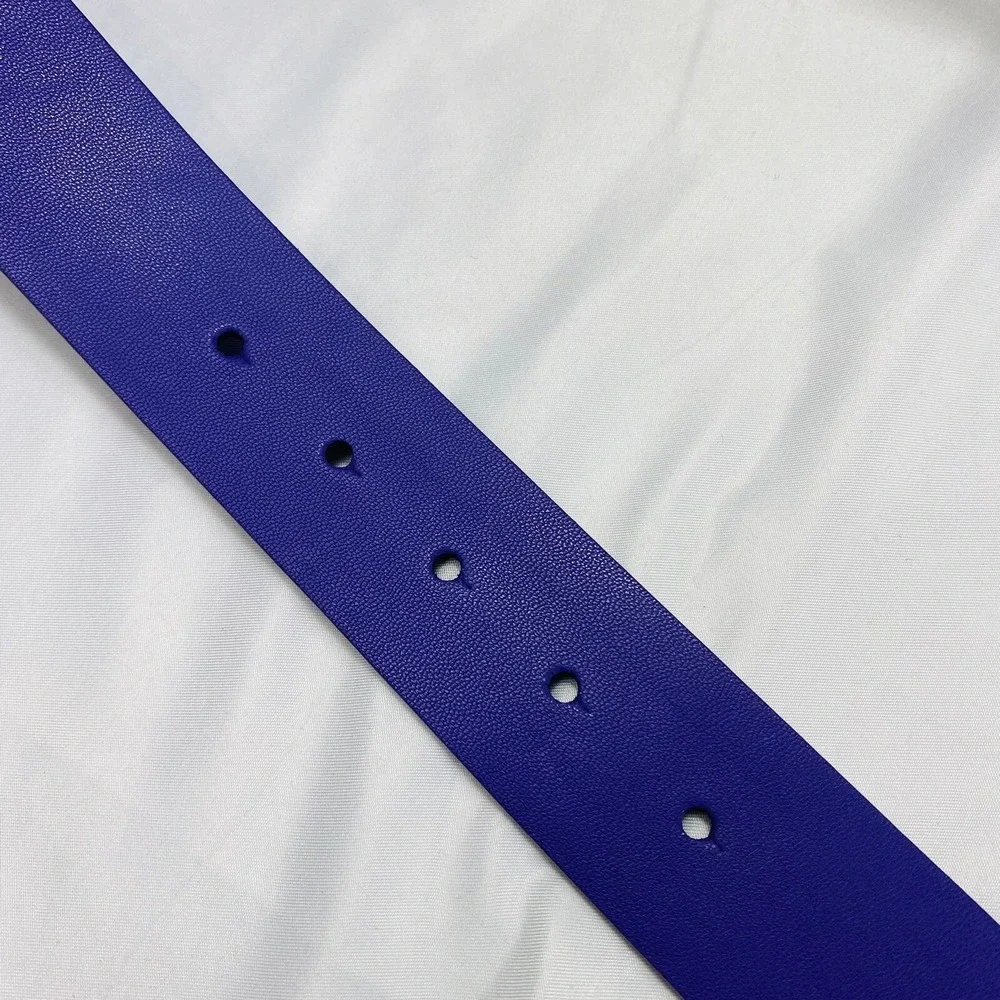 Loudmouth Golf Polished Purple Patent Leather Belt Mens Size 30 Logo Buckle